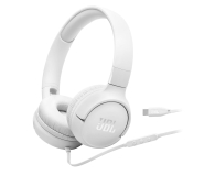 Słuchawka JBL Tune 520C USB-C białe JBLT520CWHT